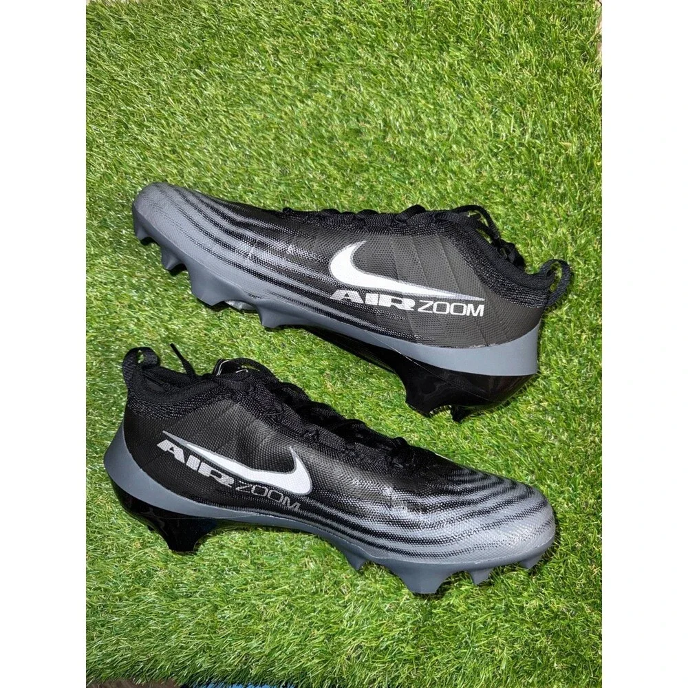 Men's 12 W Nike Zoom Vapor Elite PE Football Cleats Triple Black HV2724-001 NEW